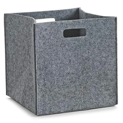 Image of Zeller 32 x cm Angular Felt Basket, Beige