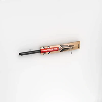 Image of Cricket Bat Wall Holder/Cricket Brackets/Wall Mount Bat/PM 17 (Black)