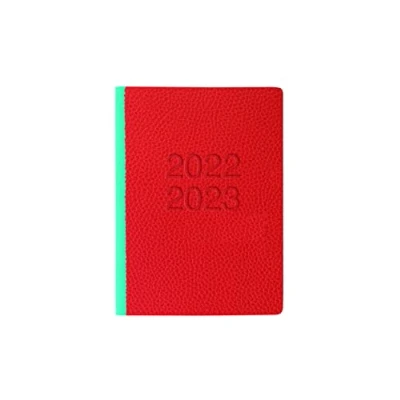 Image of Letts of London Two Tone A6 Academic 22.23 Day to a Page with appointments Diary red &amp; Blue (23 030761)