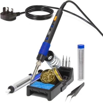Image of YIHUA 928D III Portable Digital Soldering Iron Kit with Temperature Stabilization Function and LED Display for &amp; Desoldering(UK Plug)