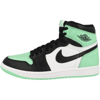 Image of NIKE Air Jordan 1 Retro High OG Mens Basketball Trainers DZ5485 Sneakers Shoes (UK 7.5 US 8.5 EU 42, White Black Green Glow 130)