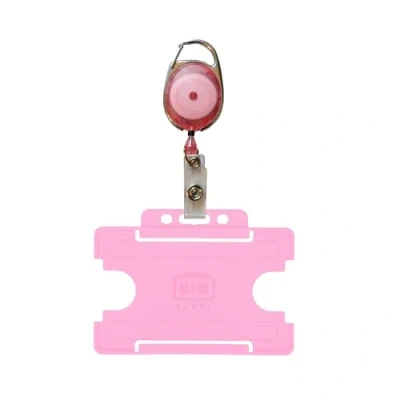 Image of Customcard ltd Yo Badge Reel with ID Card Pass Holder Premier Pink BRHPINK