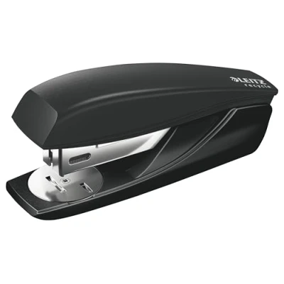 Image of Leitz NeXXt Recycle Small Stapler, 25 Sheets, Compact &amp; Pocket Sized, Includes 200 Staples, Steel Recycled Plastic, 100% Recyclable, CO2 Neutral, Eco Friendly, Range, Black, 56060095
