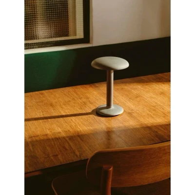 Image of Flos Gustave Portable Table Lamp Raw Aluminum