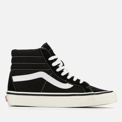 Image of Vans Anaheim Sk8 Hi 38 Dx Top Trainers Black/True White UK 3