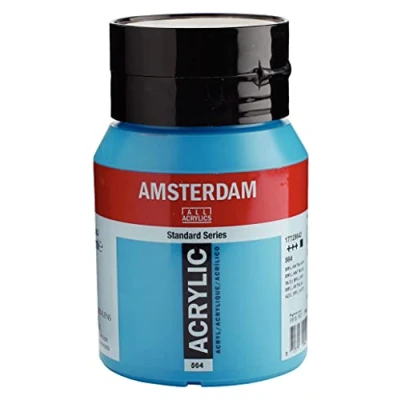 Image of Amsterdam Standard Series Acrylic Jar 500 ml Brilliant Blue 564 (17725642)