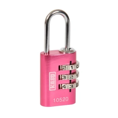 Image of Kasp 20mm Pink Aluminium Combination Padlock