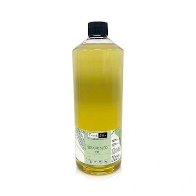 Image of Freshskin Beauty LTD Sesame Seed Oil 500ml For Skin, Hair, Nails, Body Care, Cosmetics, Massage Vegan &amp; Cruelty Free