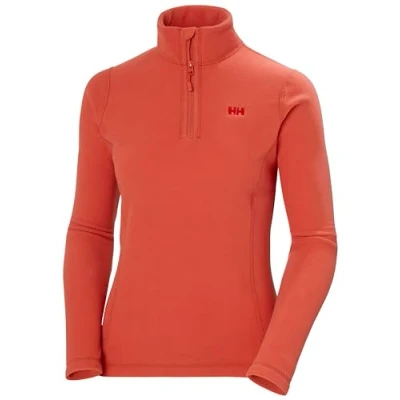 Image of Helly Hansen Womens W Daybreaker 1/2 Zip Fleece, Poppy Red, S