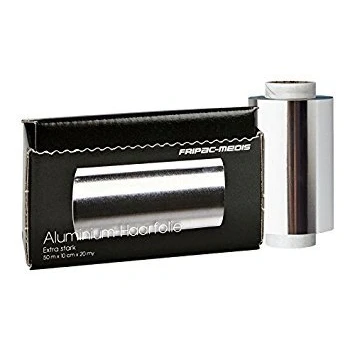 Image of Fripac Medis Hairdresser&#039;s Aluminium Foil in Distribution Box, Silver 50 x 10 cm