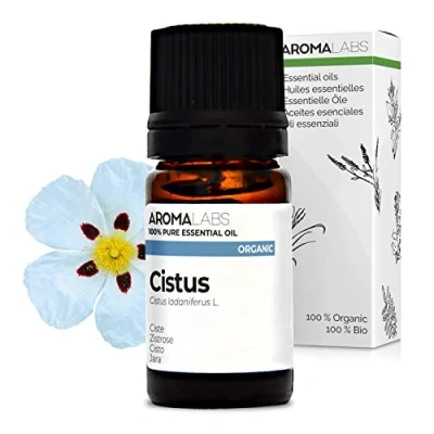 Image of BIO CISTUS Essential Oil 5mL 100% Pure, Natural, Chemotyped and AB Certified AROMA LABS (French Brand)