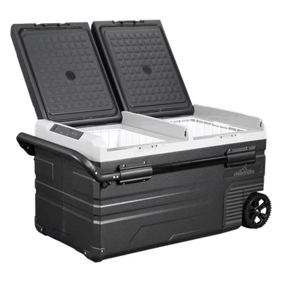 Image of Dellonda 75L Portable Car Fridge, Freezer, 12/24V Dual Zone Compressor DL127