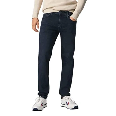 Image of Pepe Jeans Men&#039;s Hatch Regular Jeans, Blue (Denim WP4), 32W / 32L