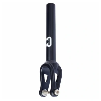 Image of Core IHC Stunt Scooter Forks SL2 Super Lightweight Threadless for Custom Scooters Integrated spacers &amp; Axle Included fits up to 120mm Wheels Black