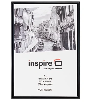 Image of The Photo Album Company A4 Aluminium Certificate Frame, Black