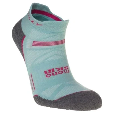 Image of Hilly, Supreme Socklet Med Cushioning, Aquamarine/Grey Marl, Size L
