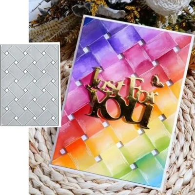 Image of Christmas Frame Versatile Background Metal Die Cuts,Frame Square Cutting Dies Cut Stencils DIY Scrapbooking Decorative Embossing Paper Card Making
