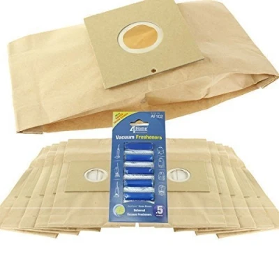 Image of First4Spares Premium Paper Dust Bags for Samsung Cylinder Vacuum Cleaners Pack of 10 (+Free Fresheners x5)