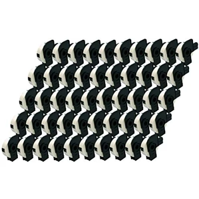 Image of 50 x DK11204 17mm 54mm White Standard Address Labels (400 per Roll) Compatible with Brother QL 500 550 570 700 710W 720NW 800 810W 820NWB 1050 1100 1110NWB
