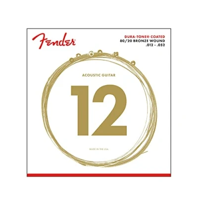 Image of Fender Duratone 80/20 Bronze Acoustic Guitar Strings 12 52