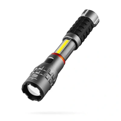 Image of NEBO Slyde King 4000 Lumen USBC Rechargeable Hand Torch Ultra Bright Flashlight with 7 Light Modes Built in Work Lamp Function Adjustable Zoom Ergonomic Rubberised Grip Water &amp; Impact Proof