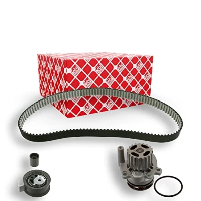 Image of 038198119B, 038198119BS1 water pump + Timing Belt Kit FEBI BILSTEIN 45125 with 120 Metal VOLKSWAGEN: Golf 4, Bora Saloon, 4 Variant