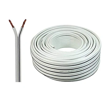 Image of Auline® 20 AWG Speaker Cable Wire Figure 8 Stranded 10m 20m 30m 50m 100m (10 Meters, White)