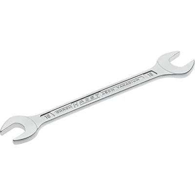 Image of HAZET 450N 16X18 205.7 mm Hexagon Profile Double Open End Wrench Chrome Plated