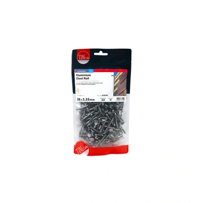 Image of 4x TIMCO Clout Nails Aluminium ACN38B