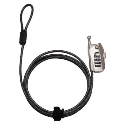 Image of Burg Wächter Cable Lock with Combination, 200 cm, Black