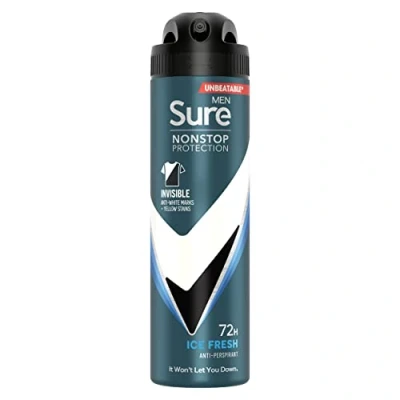 Image of Sure Men Invisible Ice Fresh Nonstop Protection Anti perspirant Deodorant Aerosol 150 ml