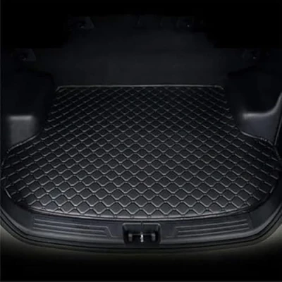 Image of XCTTEDV Car Boot Mat, for Hyundai Kona SX2 EV Electric 2024 2025 Leather Scratch Resistant Trunk Protector, Waterproof and Non Slip Liner,A