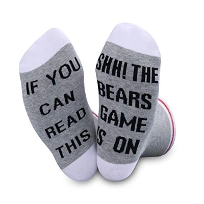 Image of JTOUK Bears Socks If You Can Read This The Game Is On Football Gift Funny Birthday