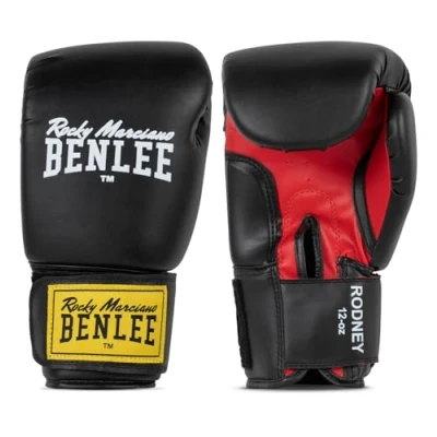 Image of Benlee Rocky Marciano PU Training Glove Rodney Black/Red, 6oz
