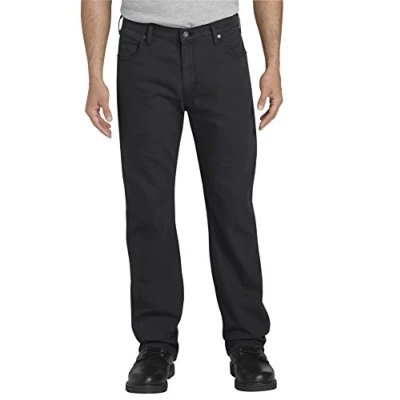 Image of dickies Men&#039;s Tough Max Duck 5 Pocket Pant, Stonewashed Black, 34W x 34L
