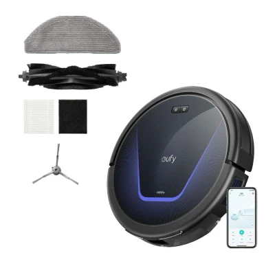 Image of eufy G50 Hybrid Robot Vacuum with Mop, 4,000 Pa Strong Suction, Dynamic Navigation, Pro Detangle Comb, Roller Brush, Ideal for Pet Hair, Hard Floors