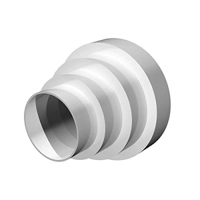 Image of Ducting Reducer 120mm to 80mm / 4.7 3 inch Duct Pipe Reduction Connector, Inline Increaser Connector Vent Adapter 80 120 mm