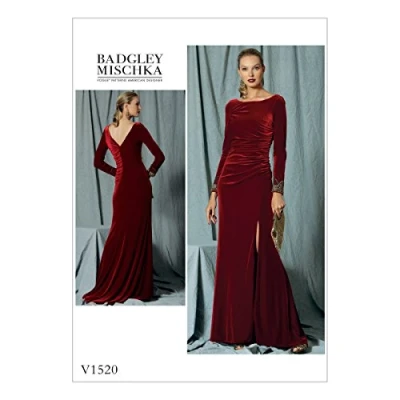 Image of Vogue Patterns 1520, Misses Dress,Sizes 14 22, p, Multi Colour, E5(14 16 18 20 22)