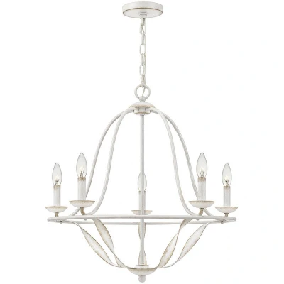 Image of Quoizel Bradbury Multi Arm Chandelier Antique White