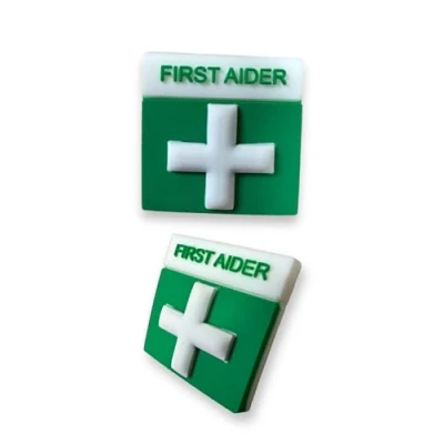 Image of First Aid Silicone Pin Badge 2.5cm x (5)
