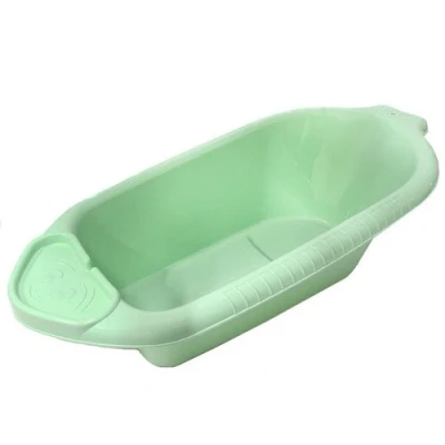 Image of Junior Joy Baby Bath with Plug, Travel Portable Newborn Toddler Seat Tub Mint