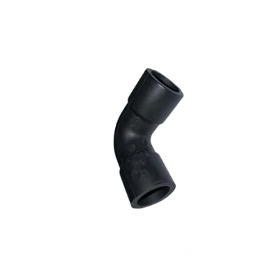 Image of Baxi/Main/Potterton Black Rubber Condensate Elbow 7787376 Genuine Part Hanicks