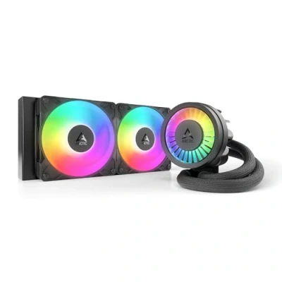 Image of ARCTIC Liquid Freezer III Pro 240 A RGB AIO CPU Cooler, 2 x 120 mm Water Cooling, 38 Radiator, PWM Pump, VRM Fan, AMD AM5/AM4, Intel LGA1851/1700 Contact Frame Black