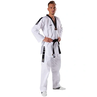 Image of KWON Dobok TKD Grand Victory M Tae Kwondo Uniform with Embroidery/Without Belt white Size:200
