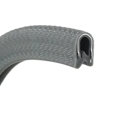 Image of Dark Grey PVC Rubber Edge Protection Trim Fits 1 3mm Panels Priced Per Metre