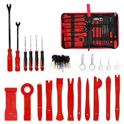 Image of UTSAUTO 40Pcs Auto Audio Trim Removal Tool Set Car Panel Door Install Kit Upholstery with Storage Bag