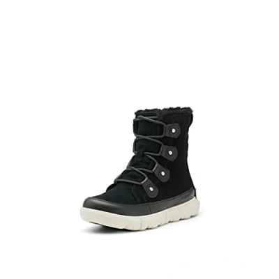 Image of Sorel Explorer JOAN Winter boots, Women&#039;s, Size: 4, Black Suede