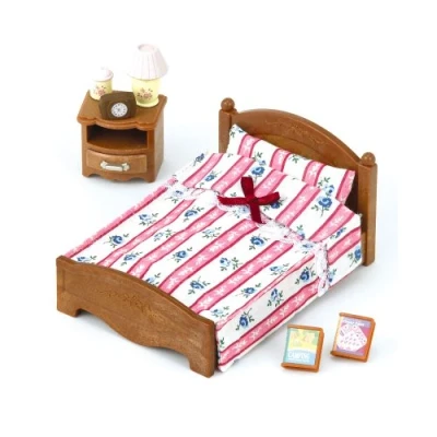 Image of Sylvanian Families Semi Double Bed dollhouse furniture 5019