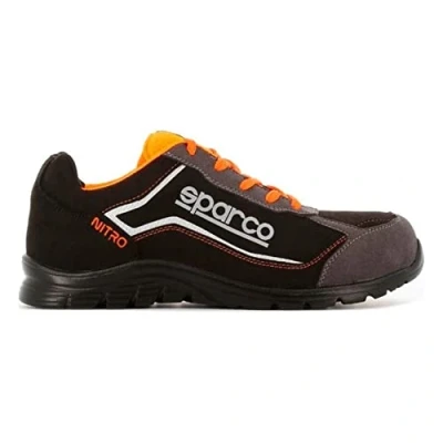 Image of Sparco Unisex S0752242nrgr Nitro S3 Black Grey size 42, Grey, 8 UK