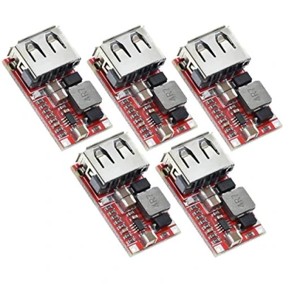 Image of TECNOIOT 5pcs 6 24V 12V to 5V USB Step Down Module DC Converter